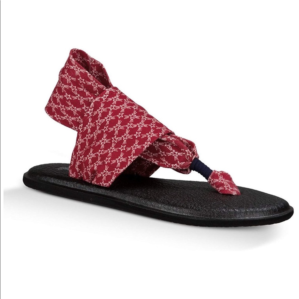 NWOT Sanuk Stars Flipflop Sandals